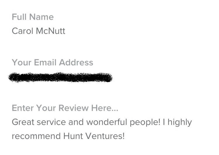 Customer Review - Hunt Ventures Tree ServicesPicture